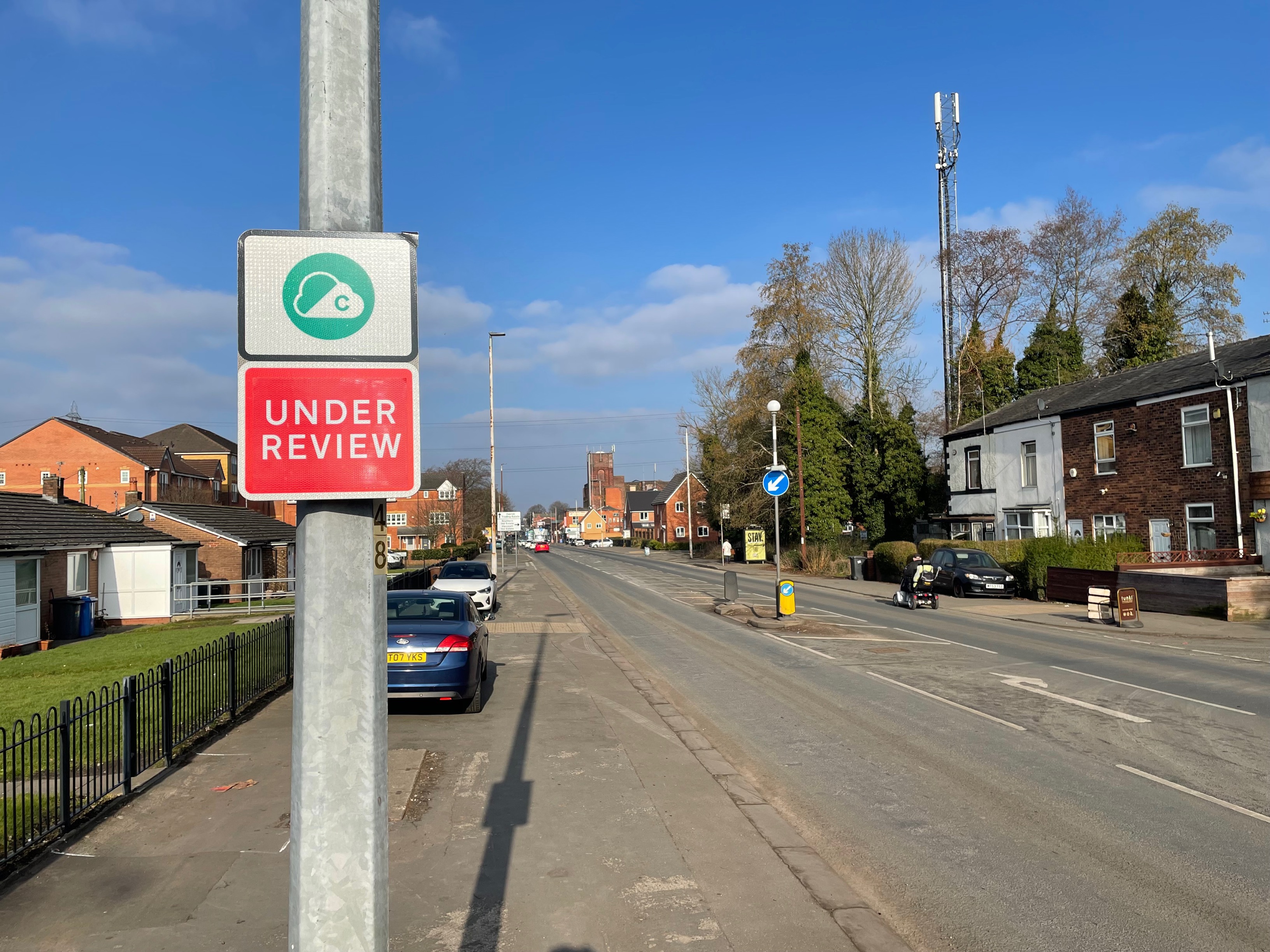 Manchester Clean Air Zone Sign Bolton